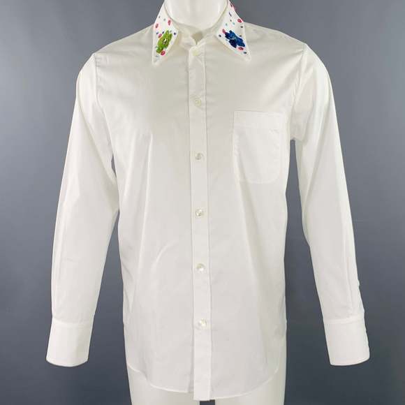 MARNI Other - MARNI White Sequined Cotton Oversized Long Sleeve Shirt